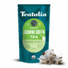 Teatulia Organic Jasmine Green Tea Bags (50 Pyramid Sachet Teabags) Whole Leaf Natural Green Tea Infused With Jasmine Flower In Bags. Premium 100% Compostable and Sustainably Grown In Bangladesh