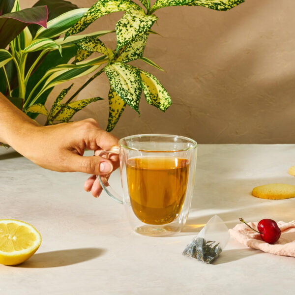 Teatulia Organic Jasmine Green Tea Bags (50 Pyramid Sachet Teabags) Whole Leaf Natural Green Tea Infused With Jasmine Flower In Bags. Premium 100% Compostable and Sustainably Grown In Bangladesh