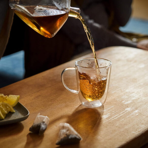 Teatulia Organic Jasmine Green Tea Bags (50 Pyramid Sachet Teabags) Whole Leaf Natural Green Tea Infused With Jasmine Flower In Bags. Premium 100% Compostable and Sustainably Grown In Bangladesh