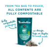 Teatulia Organic Jasmine Green Tea Bags (50 Pyramid Sachet Teabags) Whole Leaf Natural Green Tea Infused With Jasmine Flower In Bags. Premium 100% Compostable and Sustainably Grown In Bangladesh