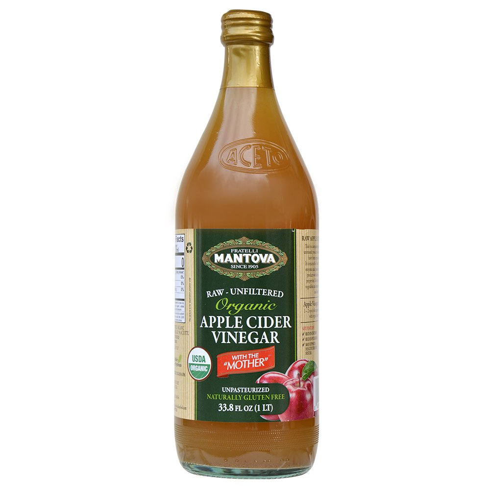 100% Raw-unfiltered Organic Apple Cider Vinegar with "The Mother" 34 Oz (Pack of 1) USDA Certified Organic – All Natural Ingredients, Great for Cooking, Salad Dressings, Marinades, Versatile Pantry Essential for Your Wellness Routine