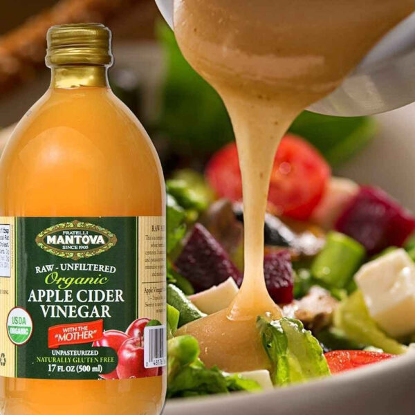 6893874d5587009d13322a921f6d5a8b974746930137528de6dbd.jpg 100% Raw-unfiltered Organic Apple Cider Vinegar with "The Mother" 34 Oz (Pack of 1) USDA Certified Organic – All Natural Ingredients, Great for Cooking, Salad Dressings, Marinades, Versatile Pantry Essential for Your Wellness Routine