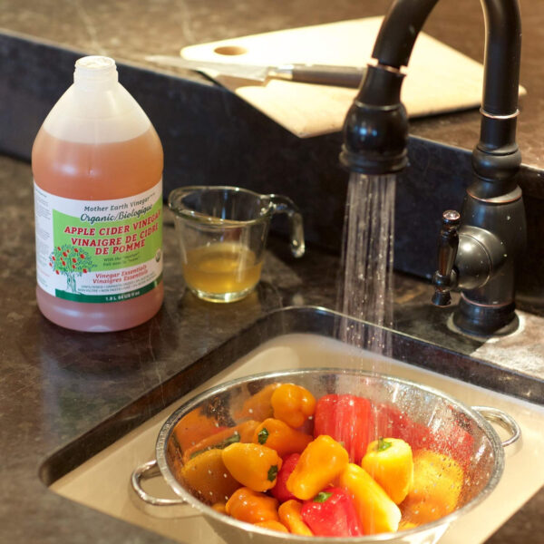 6893878cdf9dd5a009881708ad649d4b52bd79e01ab4e39605349.jpg Mother Earth, Organic Apple Cider Vinegar with The Mother, Half Gallon, Fresh Pressed Organic Apples, OACV, ACV, Raw, Unpasteurized, Unfiltered (1/64oz Bottle)