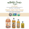 6893878fad9ff4f2a4cbb12478f2ccebd9babf3498957c241f94f.jpg Mother Earth, Organic Apple Cider Vinegar with The Mother, Half Gallon, Fresh Pressed Organic Apples, OACV, ACV, Raw, Unpasteurized, Unfiltered (1/64oz Bottle)