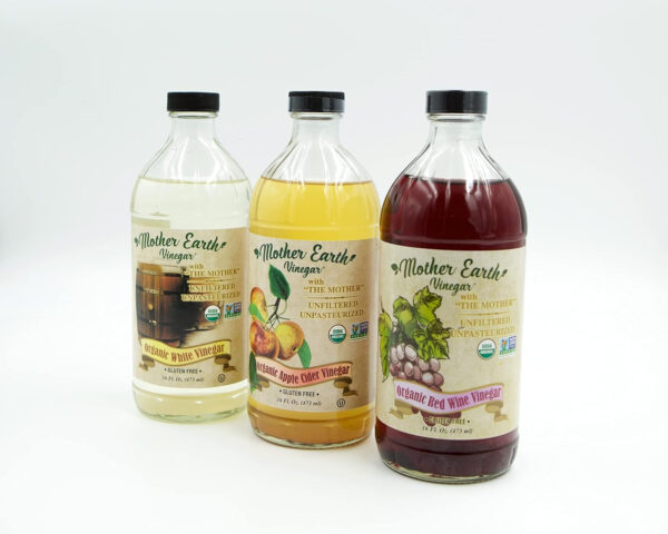 68938797ef0105a82ee5b5a1a77ec7386aafb9d8bc17a53526bfb.jpg Mother Earth, Organic Apple Cider Vinegar with The Mother, Half Gallon, Fresh Pressed Organic Apples, OACV, ACV, Raw, Unpasteurized, Unfiltered (1/64oz Bottle)