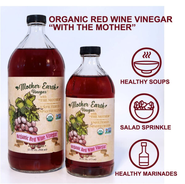 689387a0885e43907da9c3207f2c8fb445ca2c491038eeec13bc0.jpg Mother Earth, Organic Apple Cider Vinegar with The Mother, Half Gallon, Fresh Pressed Organic Apples, OACV, ACV, Raw, Unpasteurized, Unfiltered (1/64oz Bottle)