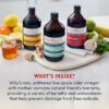689387de7e8c8052c738c774e530631affa5b39a8384763666979.jpg Willy's Organic ACV Apple Cider Vinegar with Mother - Probiotocs for Detox and Gut Health. 16.9oz Glass Bottle