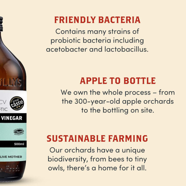 689387e191885976a7cf5cd3718e49ca2d478dd526d069742229a.jpg Willy's Organic ACV Apple Cider Vinegar with Mother - Probiotocs for Detox and Gut Health. 16.9oz Glass Bottle