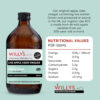 689387e50b684febdb3ec5beaa77fa8d5da6d6672b7c0d71d7955.jpg Willy's Organic ACV Apple Cider Vinegar with Mother - Probiotocs for Detox and Gut Health. 16.9oz Glass Bottle