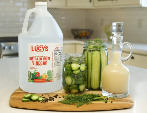 68938812e85c21e020bd1607b5408cf263352aca30165fc95ef38.jpg Lucy's Family Owned - GALLON SIZE, Organic, With the Mother, Apple Cider Vinegar, Unfiltered, Unpasteurized, NonGMO, and Raw