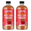 68938856a022678a8ad9f6053fd8bb628f44c607f99461b977ef7.jpg Lucy's Family Owned - 34oz. GLASS BOTTLE (2 PACK) Organic, With the Mother, Apple Cider Vinegar, Unfiltered, Unpasteurized, Raw, and NonGMO