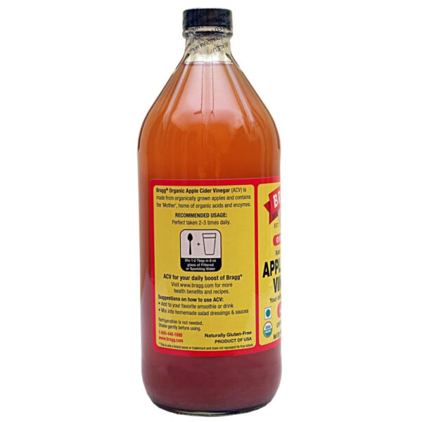 Bragg Organic Raw Apple Cider Vinegar, 32 Ounce - 1 Pack