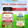 aSquared Nutrition Apple Cider Vinegar Gummies - 1500mg with The Mother - 90 ACV Gummies w/Vitamin B6 & B12, Folic Acid - Vegan Gummy Supplement Alternative to Capsules Pills & Drink