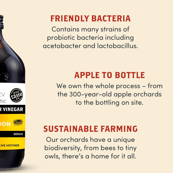 689389cb766512212e064c29ab2668c579961d59554d50750fcb6.jpg Willy's ACV Organic Probiotic Apple Cider Vinegar with Mother for Gut Health - with Turmeric & Eureka Lemon 16.9 fl oz
