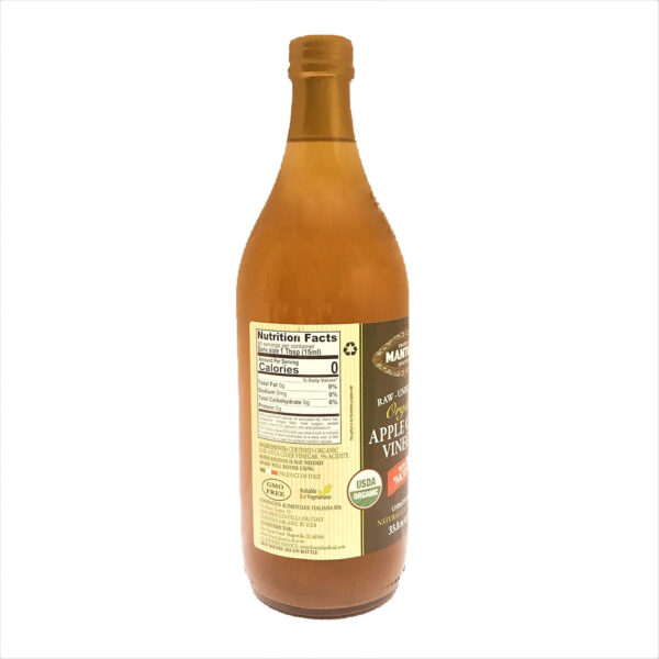 689389e2efb6ffd9e911525b2615cf3055c3f8d4f9a6a82773f17.jpg 100% Raw Unfiltered Organic Apple Cider Vinegar with 'The Mother' - 34 Oz (2 Pack) - Rich in Probiotics and Enzymes, Perfect for Cooking, Salad Dressings, Marinades, and Drinking - A Versatile Pantry Essential for Your Wellness Routine