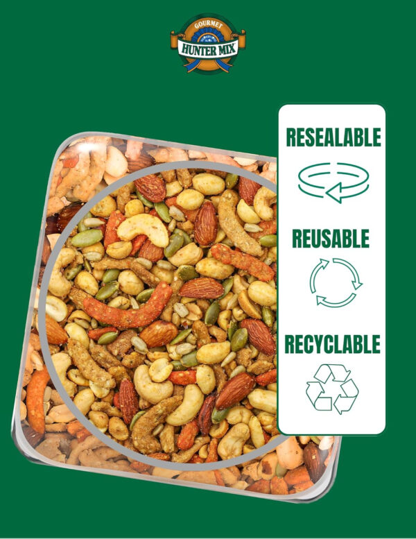 68938ad96a41c81aae38d9ae6f014a9e90d97ddfa996e99d16328.jpg Southern Style Nuts Gourmet Hunter Bulk Trail Mix, 23 oz (Pack of 1), Sesame Sticks, Roasted Peanuts, Sunflower Kernels, Almonds, Cashews & Pepitas, Mixed Nuts, Snacks for Adults & Kids