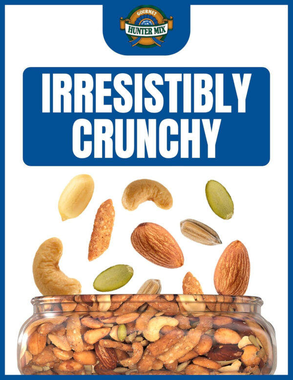 68938af1e488a9de9a09cc537efbcfc2fe4e4cbfd56b08c7f4b9d.jpg Southern Style Nuts Gourmet Hunter Bulk Trail Mix, 23 oz (Pack of 1), Sesame Sticks, Roasted Peanuts, Sunflower Kernels, Almonds, Cashews & Pepitas, Mixed Nuts, Snacks for Adults & Kids