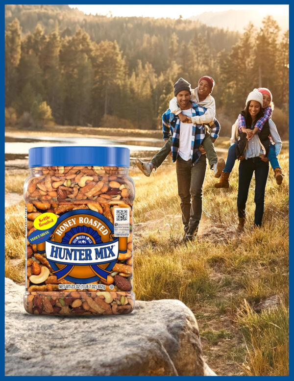 68938af581c6ededce3a0c7cbd8e0f14b948779d593374a8607a4.jpg Southern Style Nuts Gourmet Hunter Bulk Trail Mix, 23 oz (Pack of 1), Sesame Sticks, Roasted Peanuts, Sunflower Kernels, Almonds, Cashews & Pepitas, Mixed Nuts, Snacks for Adults & Kids