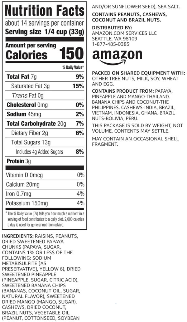 68938b5d9312b3352d35d7b21f7d962fc6e889b51a39abdd84b0a.jpg Amazon Brand - Happy Belly Cranberry & Nuts Trail Mix, 2.5 pound (Pack of 1)
