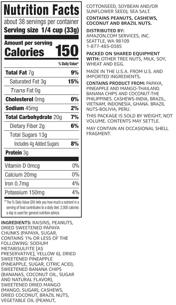 68938b6d8e43e7d1aa694795c6f9998febb3b857a715665c57dde.jpg Amazon Brand - Happy Belly Cranberry & Nuts Trail Mix, 2.5 pound (Pack of 1)