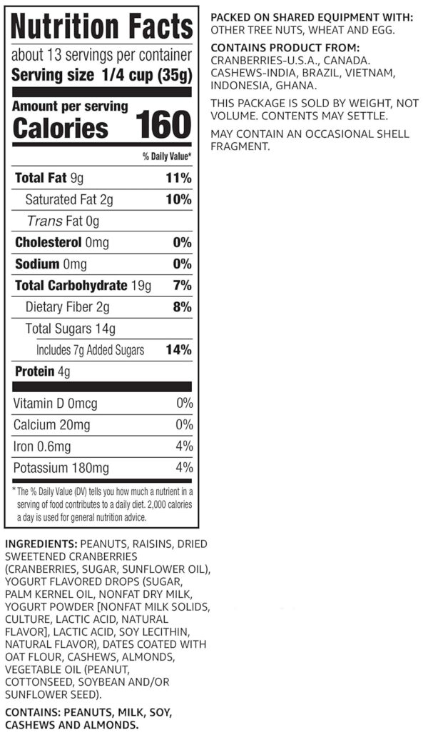 68938b776db97cca543ad91dd115b43a746f2503159f4913bae28.jpg Amazon Brand - Happy Belly Cranberry & Nuts Trail Mix, 2.5 pound (Pack of 1)