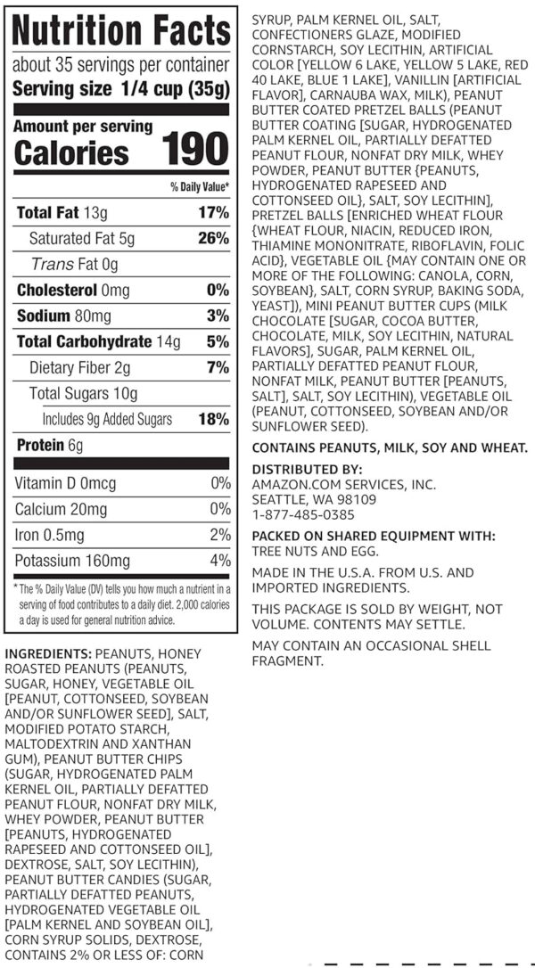 68938b80109d353fd903c3a9592c823c001433c1e9393acde990d.jpg Amazon Brand - Happy Belly Cranberry & Nuts Trail Mix, 2.5 pound (Pack of 1)