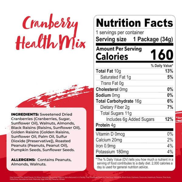 Nature's Garden Omega 3 Deluxe Mix - Trail Mix Nuts, Heart Healthy, Gluten Free, Cholesterol Free, Sodium Free, No Artificial Ingredients - 1.2 oz Bags (24 Individual Servings)