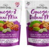 Nature's Garden Omega 3 Deluxe Mix - Trail Mix Nuts, Heart Healthy, Gluten Free, Cholesterol Free, Sodium Free, No Artificial Ingredients - 1.2 oz Bags (24 Individual Servings)