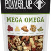 Power Up Trail Mix, Mega Omega Trail Mix, Non-GMO, Vegan, Gluten Free, No Artificial Ingredients, Gourmet Nut, 14 Ounce Bag