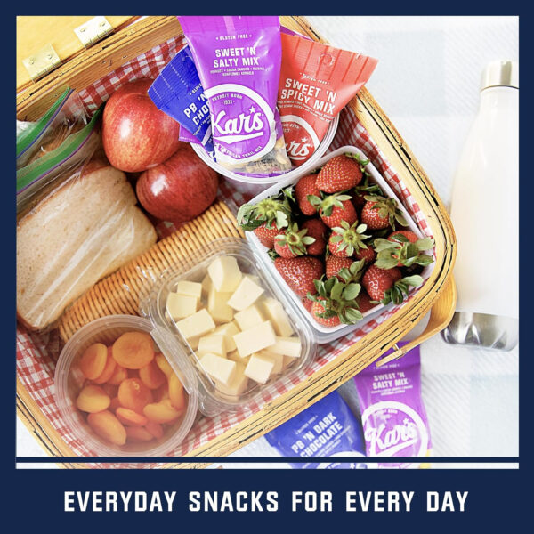 Kar’s Nuts Trail Mix Variety Pack, Pack of 24 – Yogurt Apple Nut, Mango Pineapple Mix, Sweet ‘N Spicy – Individually Wrapped, Gluten-Free Snack Mix