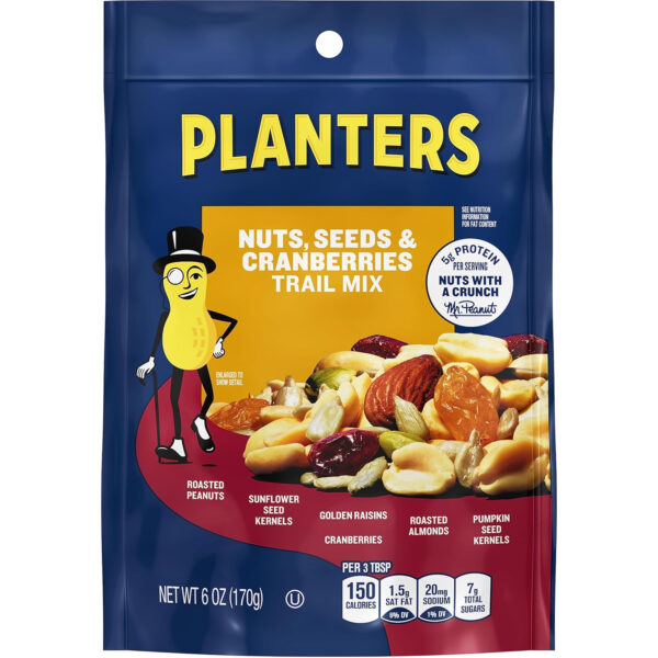 Planters Nuts & Cranberries (6oz Bags, Pack of 12)