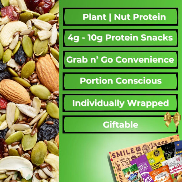 68938d76b7c17860d5cf2a7a0d82aa4f4d72b361d8ba950ade49a.jpg Healthy Snacks Trail Mix Variety Pack - Nut, Seed, Fruit Mix for Adults, Kids, Office, Gifts, Travel - Deluxe Assorted Box (27 Count)