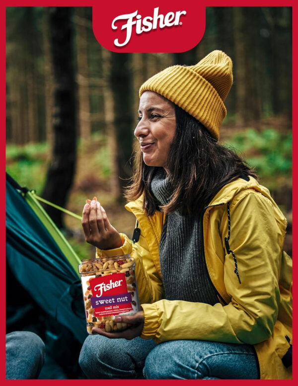 68938db24d7953aa86e11f89e617681b30c8102b583b5958d44f2.jpg Fisher Snack Sweet Nut Bulk Trail Mix, 38 oz (Pack of 1), Honey Roasted Peanuts, Raisins, Frosted Walnuts, Cashews, Dried Sweetened Cranberries, Healthy Snacks for Adults & Kids, Dried Fruit, Trail Mix Snacks