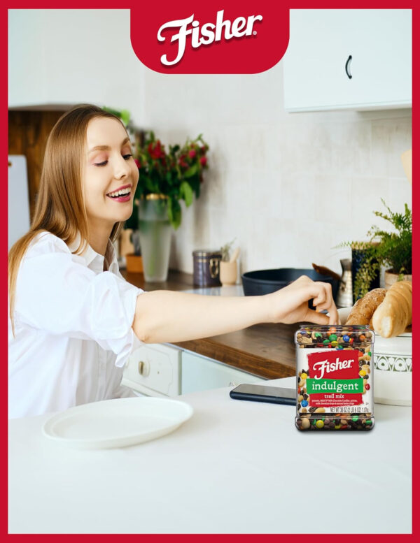 68938dd25b1665fc35be7479037ce338593fa7b9733933fb2f7eb.jpg Fisher Snack Sweet Nut Bulk Trail Mix, 38 oz (Pack of 1), Honey Roasted Peanuts, Raisins, Frosted Walnuts, Cashews, Dried Sweetened Cranberries, Healthy Snacks for Adults & Kids, Dried Fruit, Trail Mix Snacks