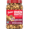 Fisher Oven Roasted Never Fried Mixed Nuts with Peanuts, 24 Ounces (Pack of 1), Peanuts, Almonds, Cashews, Pistachios, Pecans, Trail Mix, Healthy Snacks for Adults, Made With Sea Salt, No Added Oils