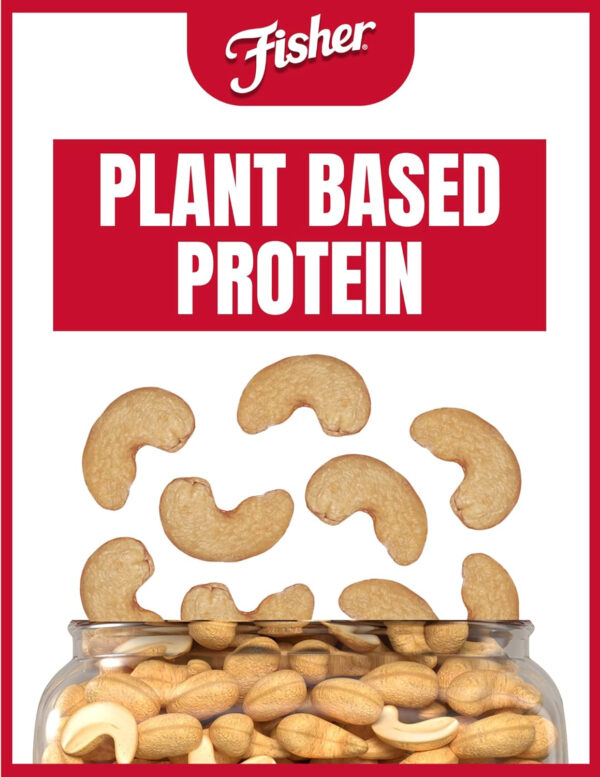 Fisher Oven Roasted Never Fried Mixed Nuts with Peanuts, 24 Ounces (Pack of 1), Peanuts, Almonds, Cashews, Pistachios, Pecans, Trail Mix, Healthy Snacks for Adults, Made With Sea Salt, No Added Oils