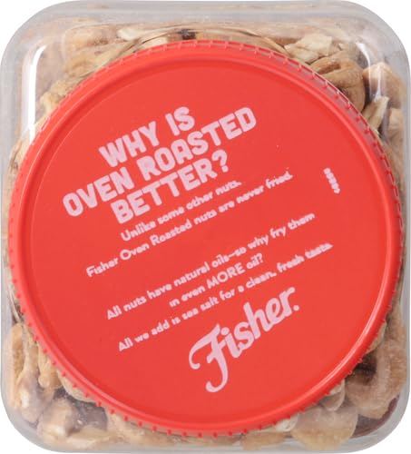 Fisher Oven Roasted Never Fried Mixed Nuts with Peanuts, 24 Ounces (Pack of 1), Peanuts, Almonds, Cashews, Pistachios, Pecans, Trail Mix, Healthy Snacks for Adults, Made With Sea Salt, No Added Oils