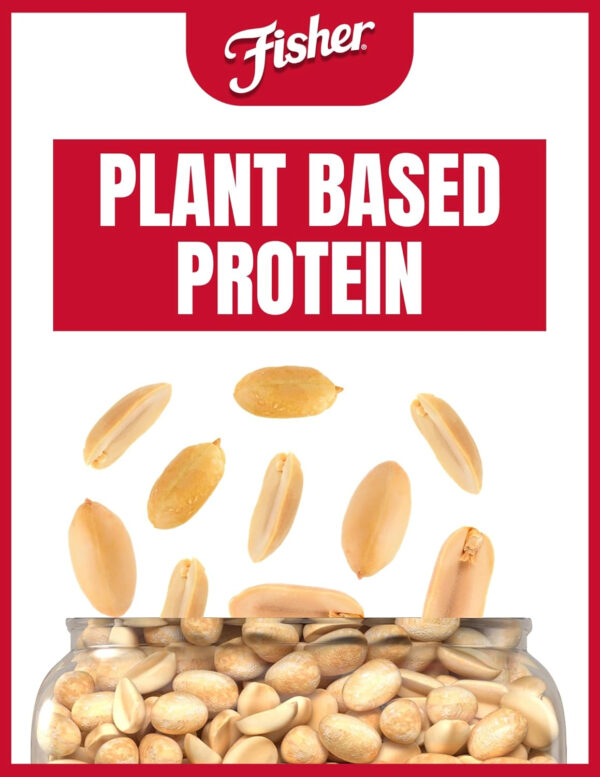Fisher Oven Roasted Never Fried Mixed Nuts with Peanuts, 24 Ounces (Pack of 1), Peanuts, Almonds, Cashews, Pistachios, Pecans, Trail Mix, Healthy Snacks for Adults, Made With Sea Salt, No Added Oils