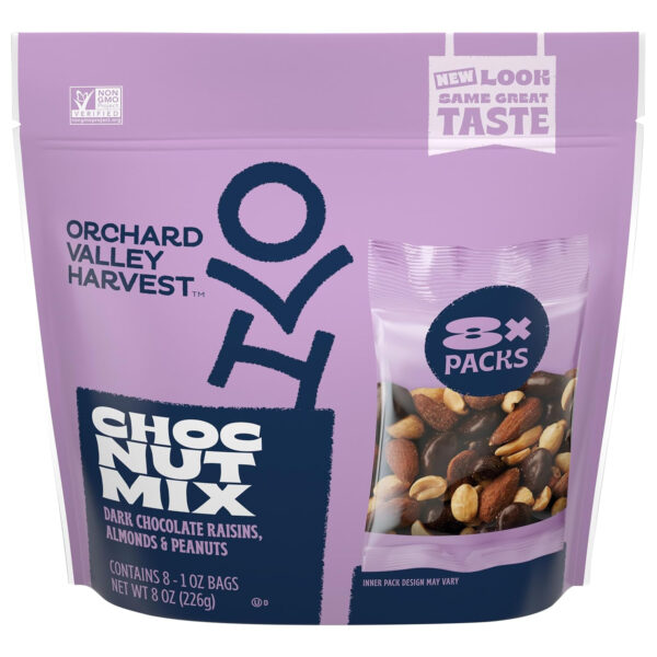 Orchard Valley Harvest Cranberry Almond Cashew Trail Mix, 1oz Bags (Pack of 15), Cranberries, Almonds, Cashews, Trail Mix Individual Packs, Snacks for Adults, No Artificial Ingredients, Bulk Snacks, Healthy Snacks for Adults