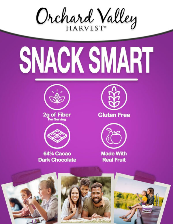 Orchard Valley Harvest Cranberry Almond Cashew Trail Mix, 1oz Bags (Pack of 15), Cranberries, Almonds, Cashews, Trail Mix Individual Packs, Snacks for Adults, No Artificial Ingredients, Bulk Snacks, Healthy Snacks for Adults