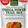 68938f2a33f6f6112e99a0a1cdcb7836eac85c36e9bee4cbe79ea.jpg BetterFoods Raw Superfoods Omega Power Trail Mix Antioxidant Blend | Premium Raw Trail Mix with Organic Goji Berries, Mulberries, Raw Brazil Nuts, Cashews, Walnuts & Superseeds | 24oz Value Pack