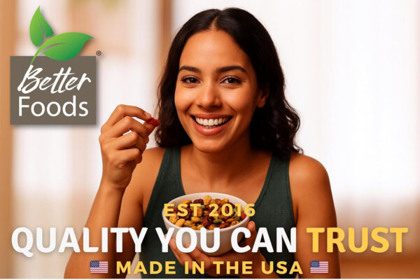 68938f33f0a79e9d3a22fba8366cc489e1776a61bd38833a2ad5b.jpg BetterFoods Raw Superfoods Omega Power Trail Mix Antioxidant Blend | Premium Raw Trail Mix with Organic Goji Berries, Mulberries, Raw Brazil Nuts, Cashews, Walnuts & Superseeds | 24oz Value Pack