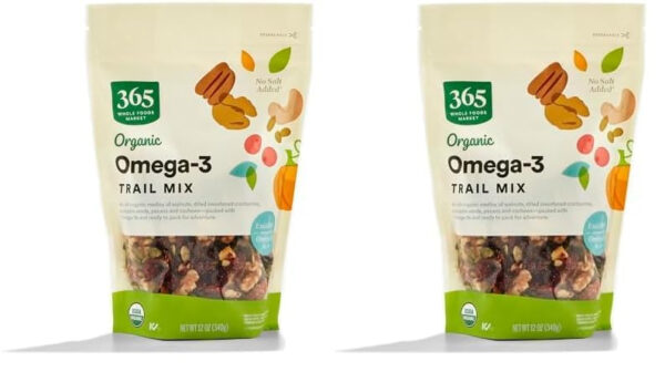 365 by Whole Foods Market, Organic Omega-3 Trail Mix, 12 Ounce