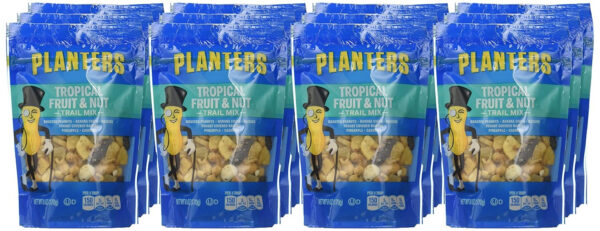 68938fe9b1ca194dd9ce9f4c1e59392a647b77d4be4e3fd7d9303.jpg Planters Tropical Fruit & Nuts Trail Mix, 6 Ounce (Pack of 12), Assorted
