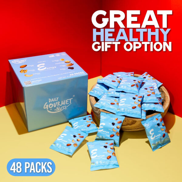 Daily Gourmet Nuts - Unsalted Mixed Nuts Snack Packs/Individually Wrapped Snacks/Nut Snacks/No Peanuts/Healthy Trail Mix Individual Packs/Deluxe Assorted Snacks