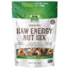 68939046c78c738e65e9cfa0d3f5b7b9ac794fb5b4f49fbe94989.jpg NOW Foods, Raw Energy Nut Mix, Unsalted Mix of Raisins, Walnuts, Peacans, Almonds, Pumpkin Seeds and Cashews, Great-Tasting, Source of Iron, 16-Ounce (Packaging May Vary)