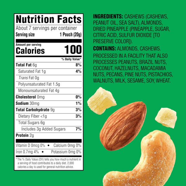 6893906832a289073dbb2155ee59d5848755ad4da87767ef4d898.jpg Emerald Nuts Mixed Nuts Variety Pack 18ct (1-Pack) , 100-Calorie Individual Packs , Features Dry Roasted Almonds, Natural Almonds & Walnuts, and Roasted & Salted Cashews