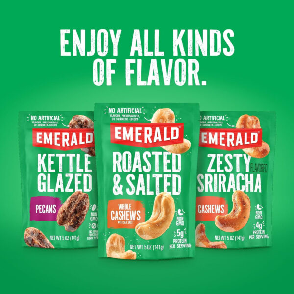 6893907691a043c351bf0c89d52dd4b61a1b158c1b40b860085c1.jpg Emerald Nuts Mixed Nuts Variety Pack 18ct (1-Pack) , 100-Calorie Individual Packs , Features Dry Roasted Almonds, Natural Almonds & Walnuts, and Roasted & Salted Cashews