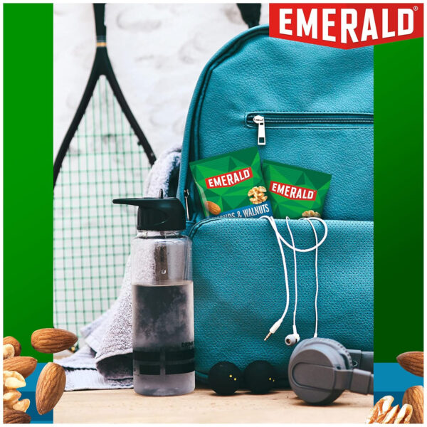 6893907c465c17dbe879831beabcdab4088e6fdd2522784afefd0.jpg Emerald Nuts Mixed Nuts Variety Pack 18ct (1-Pack) , 100-Calorie Individual Packs , Features Dry Roasted Almonds, Natural Almonds & Walnuts, and Roasted & Salted Cashews