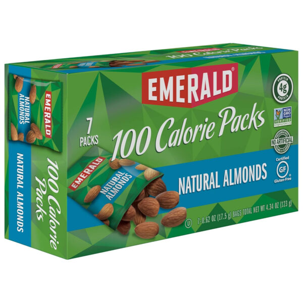 689390904e723276286e9630995ede2caaf18c14be4c3ce76a500.jpg Emerald Nuts Mixed Nuts Variety Pack 18ct (1-Pack) , 100-Calorie Individual Packs , Features Dry Roasted Almonds, Natural Almonds & Walnuts, and Roasted & Salted Cashews